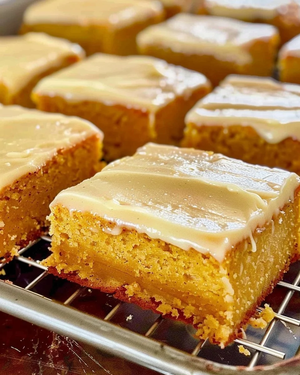 Pumpkin Sheet Cake with Brown Butter Icing